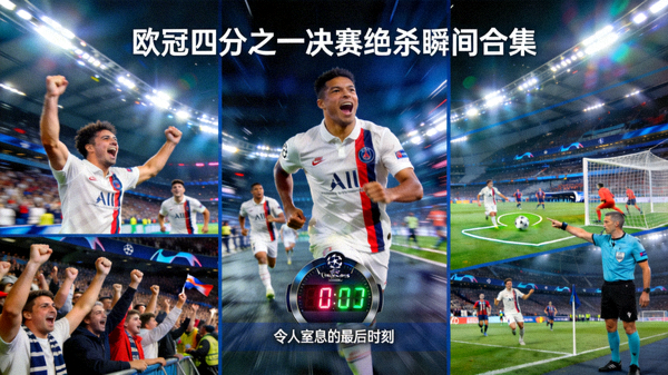 欧冠四分之一决赛绝杀瞬间合集：令人窒息的最后时刻